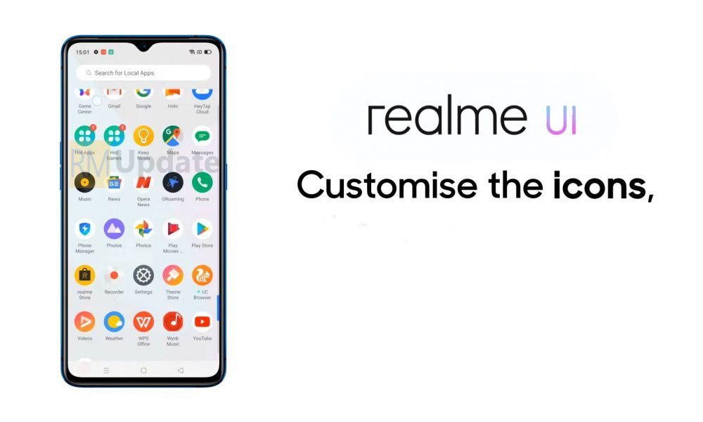 Realme UI: How to change icon and customize