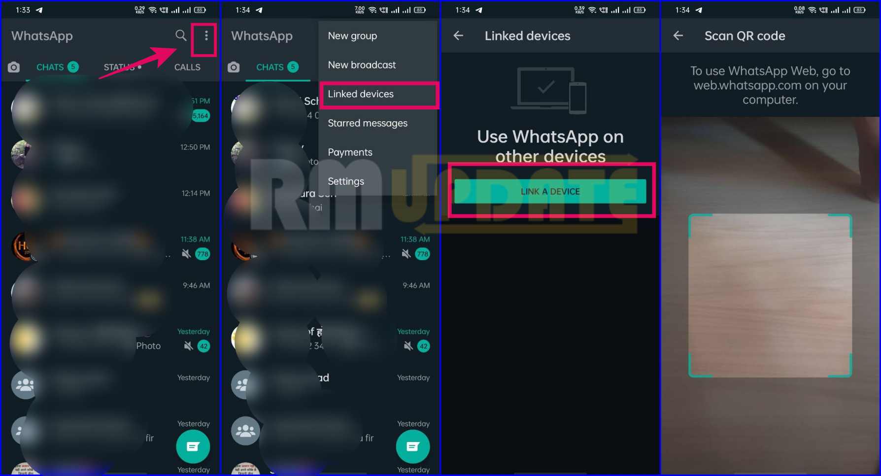 how to add another device on whatsapp