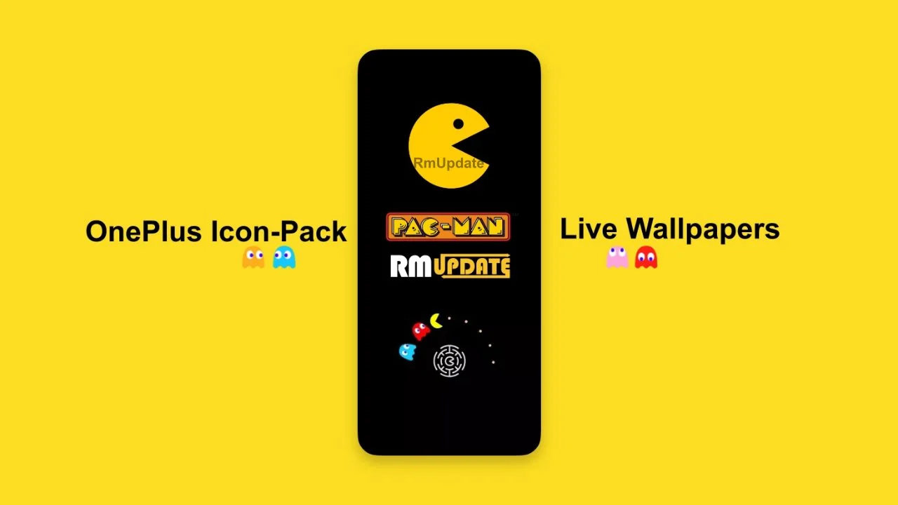 OnePlus PacMan Edition Icon Pack & Live Wallpapers Download