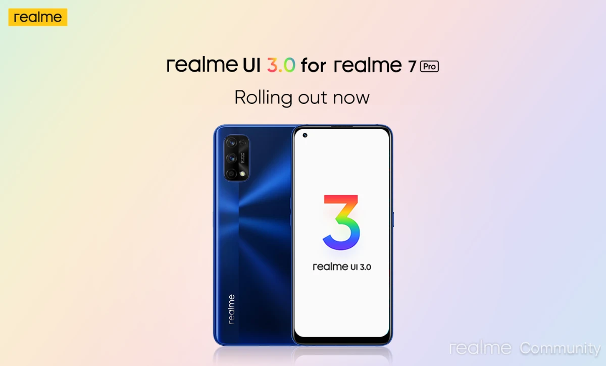 [Updated] Realme 7 Pro starts receiving Android 12-based Realme UI 3.0 Stable Update
