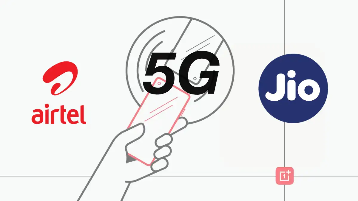 Airtel 5G Jio 5G on Oneplus