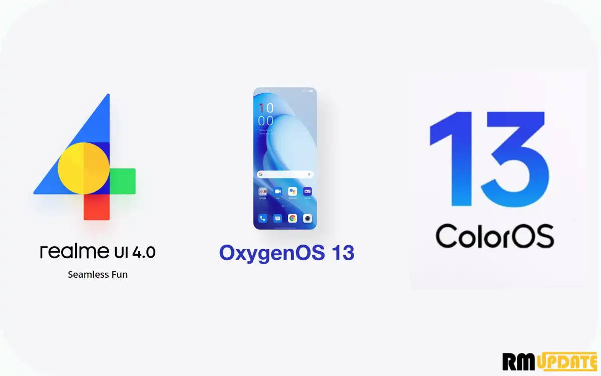 Oxygenos 13 realme UI 4 ColorOS 13