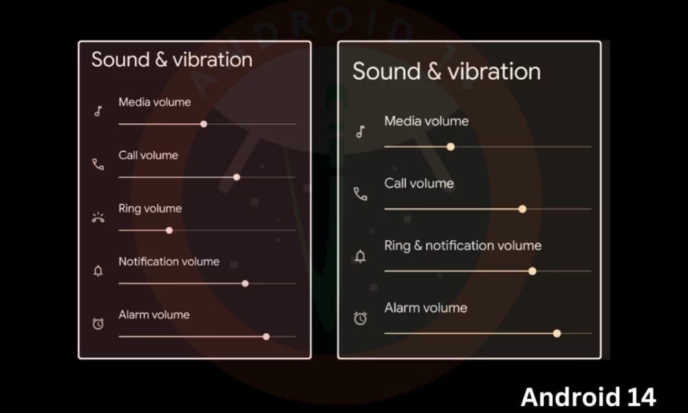 Android 14 Ring Notification Volume