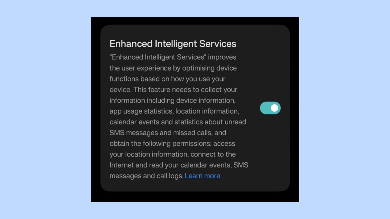 Enhanced Intelligent Services
