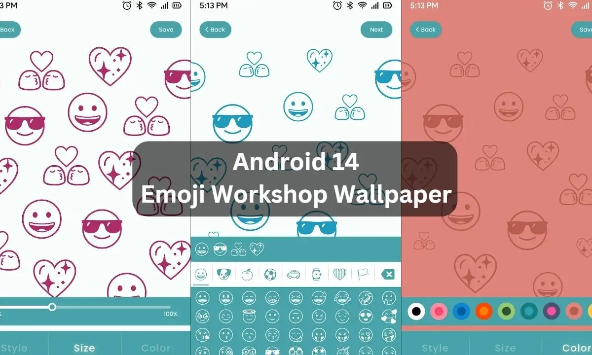 amdroid 14 emoji wallpaper