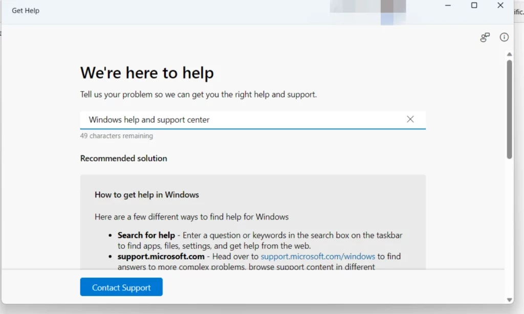 How to get Chat support in windows 10

