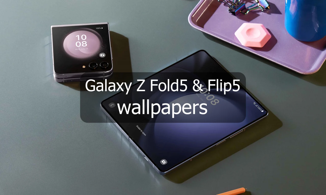 Galaxy Z Fold5 and Flip 5 wallpaper