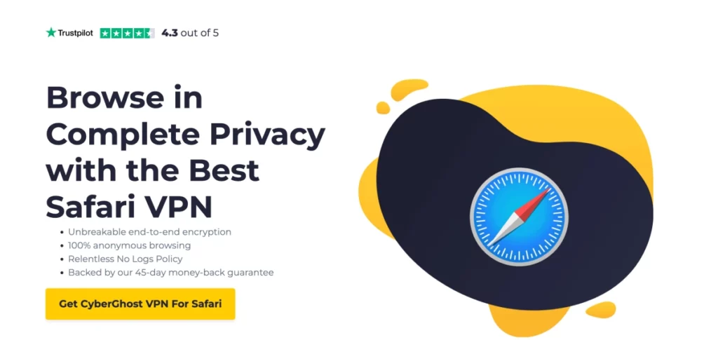 Cyberghost VPN: Free VPN for Safari Browser