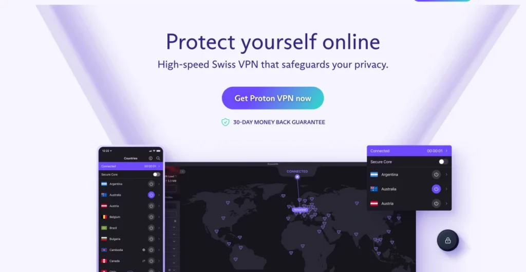 proton vpn: Free VPN for Safari Browser