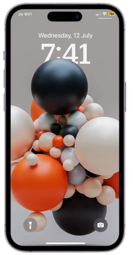 iOS 16 Depth Effect wallpaper with  layers of bubbles dance and intertwine, creating a visually stunning and dimensional display.