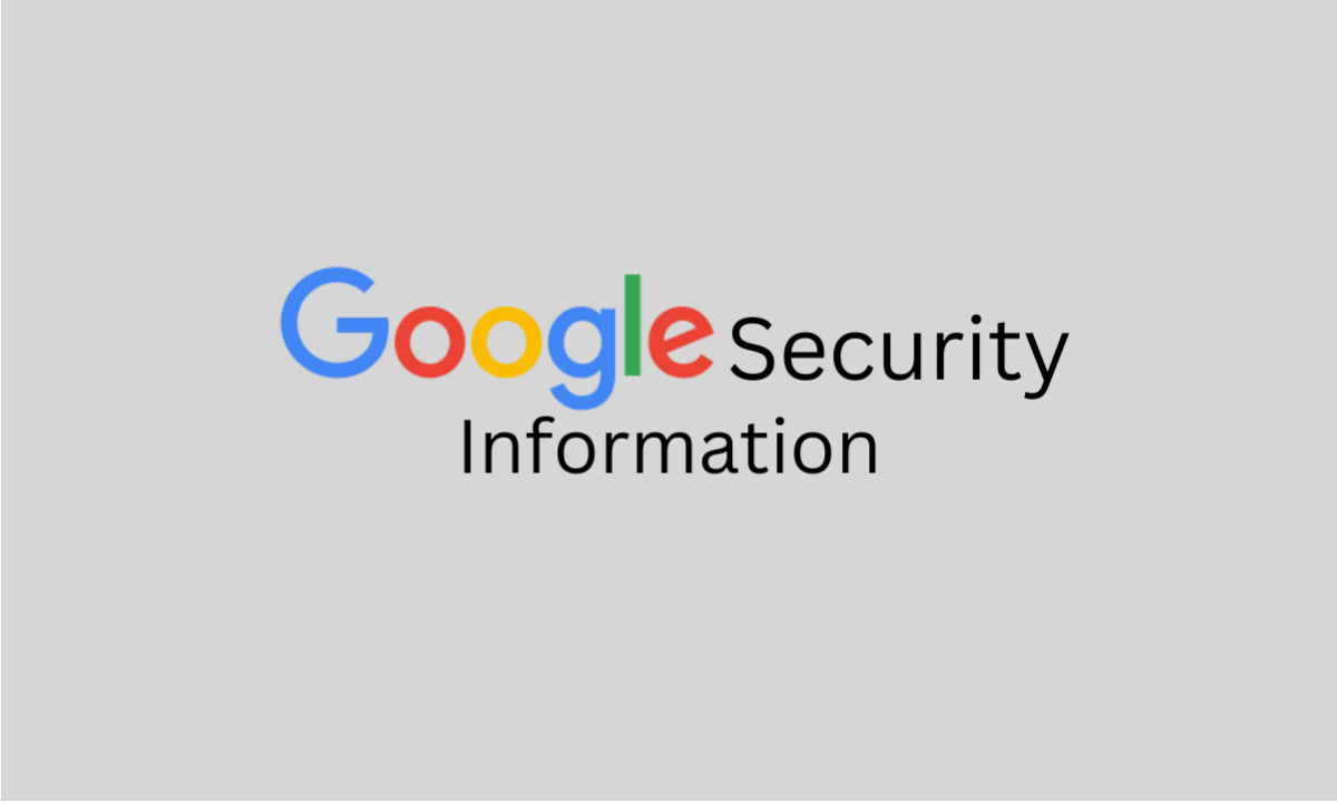 google security informaion