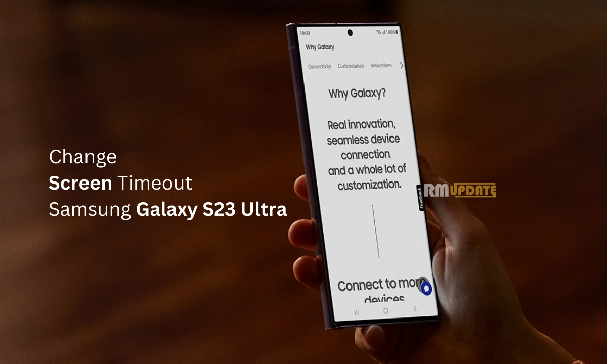 Samsung Galaxy S23 Ultra How to Change the Screen Timeout