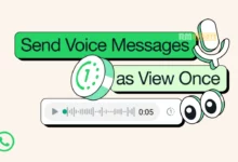 Whatsapp Voice view once